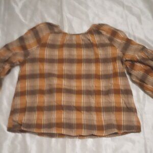 Universal Thread Goods Co women's top size L brown/tan long sleeves